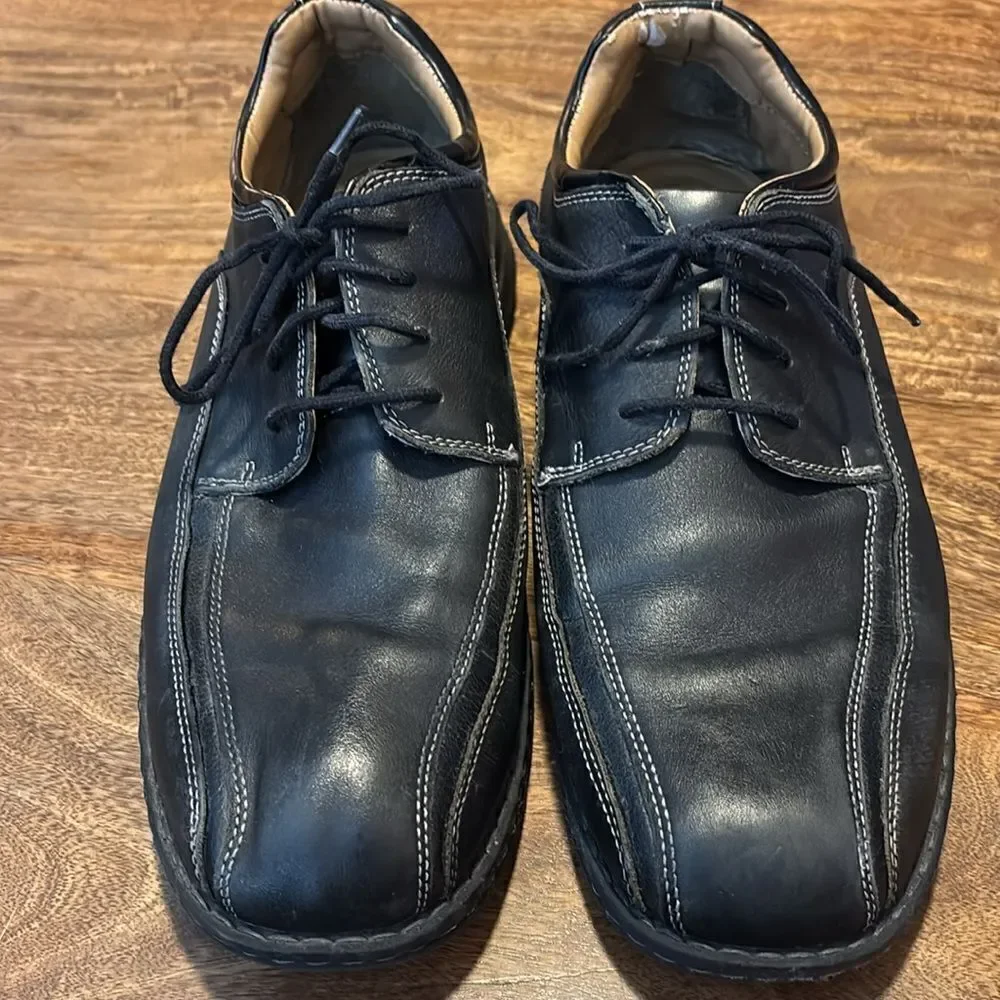 Dockers Pro Style Black Leather Oxford Dress Shoes